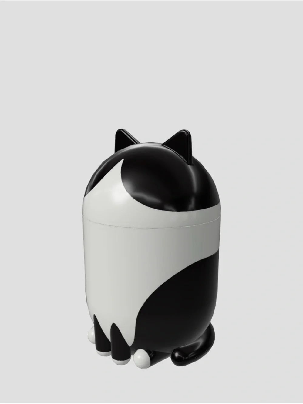 IKEA Grejsimojs black & white tuxedo CAT with lid storage adorable decoration